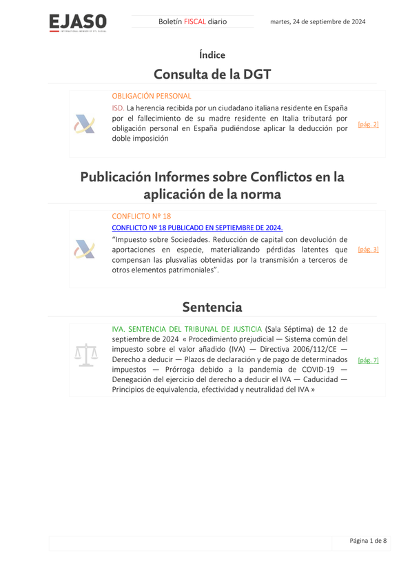 Boletín fiscal 24/09/2024