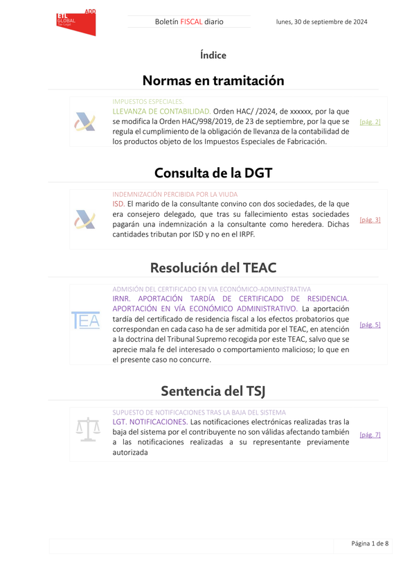 Boletín fiscal 30/09/2024