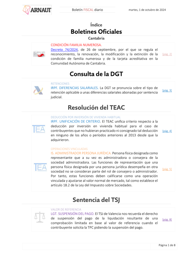 Boletín fiscal 01/10/2024