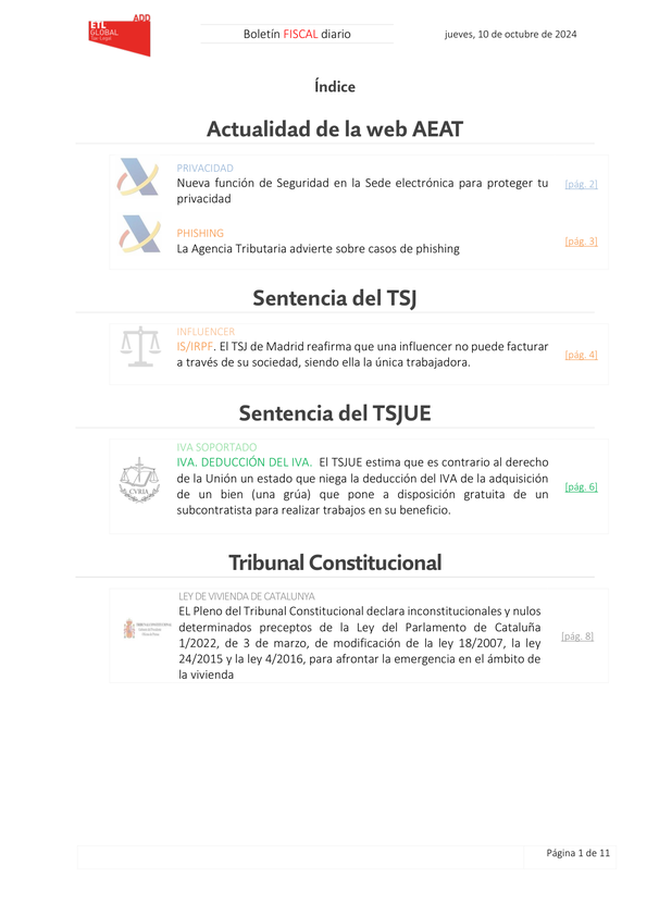 Boletín fiscal 10/10/2024