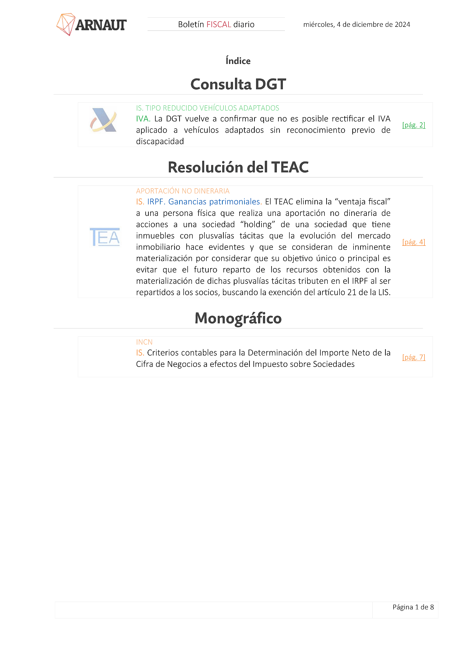 Boletín fiscal 04/12/2024