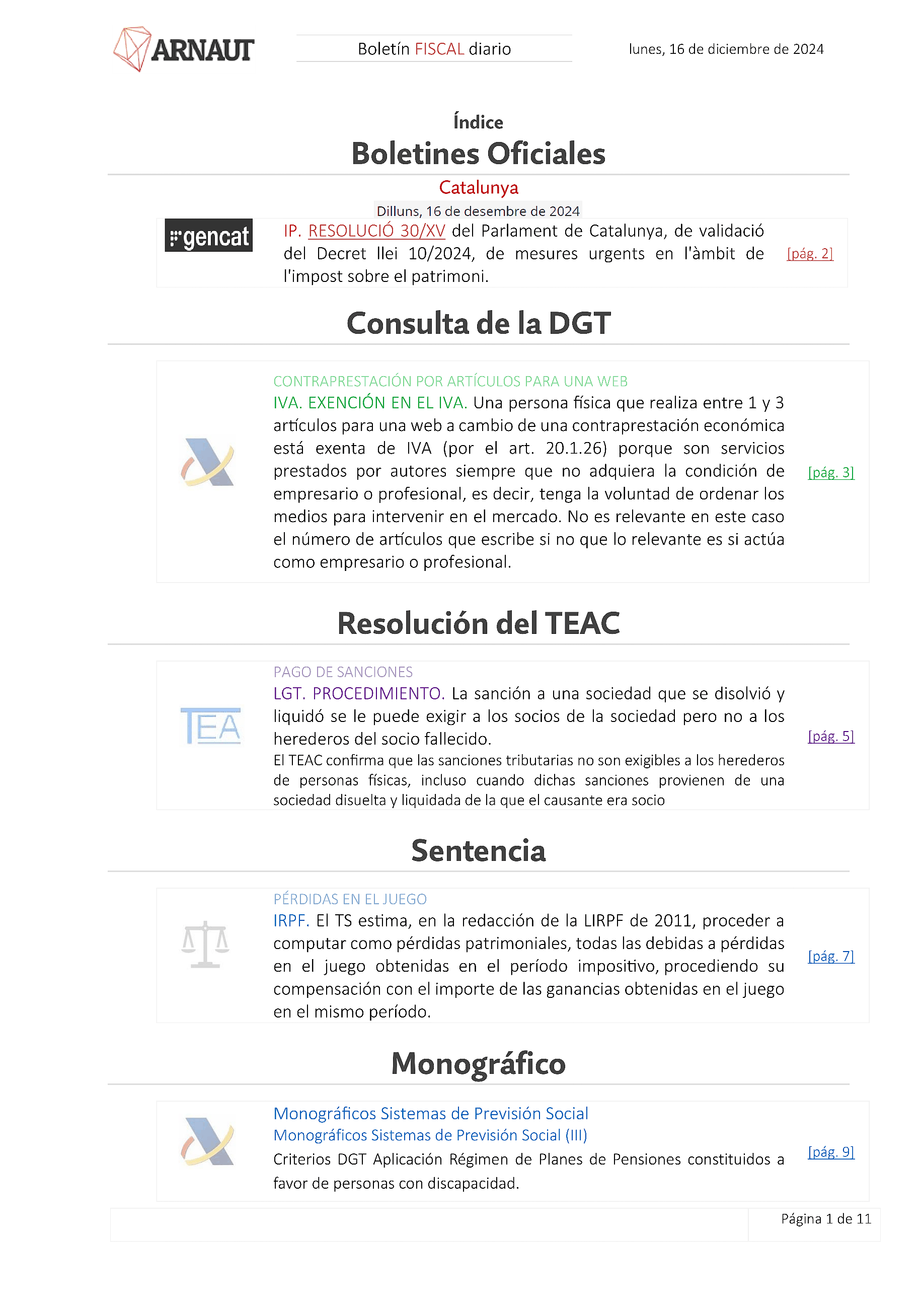 Boletín fiscal 16/12/2024