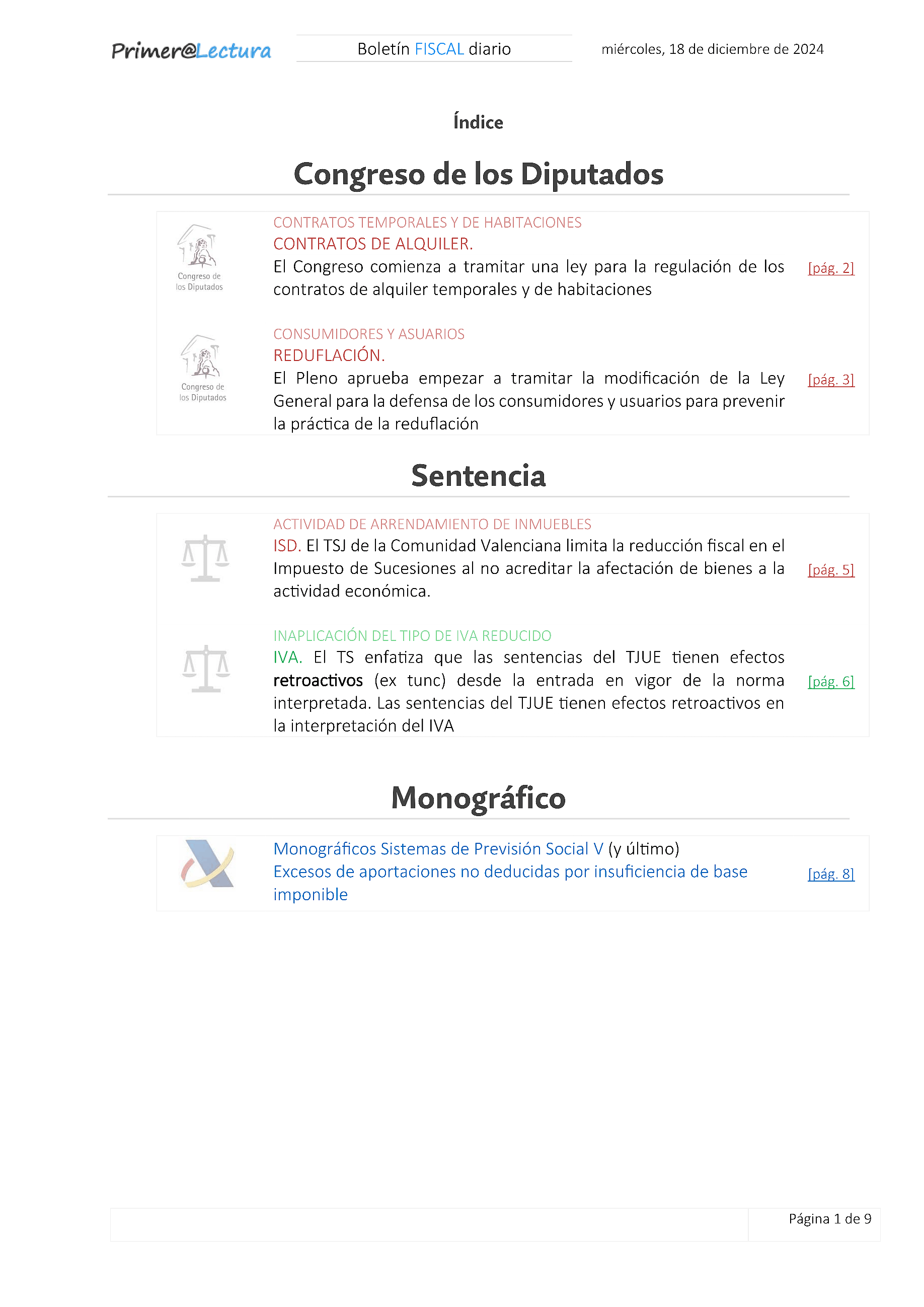 Boletín fiscal 18/12/2024