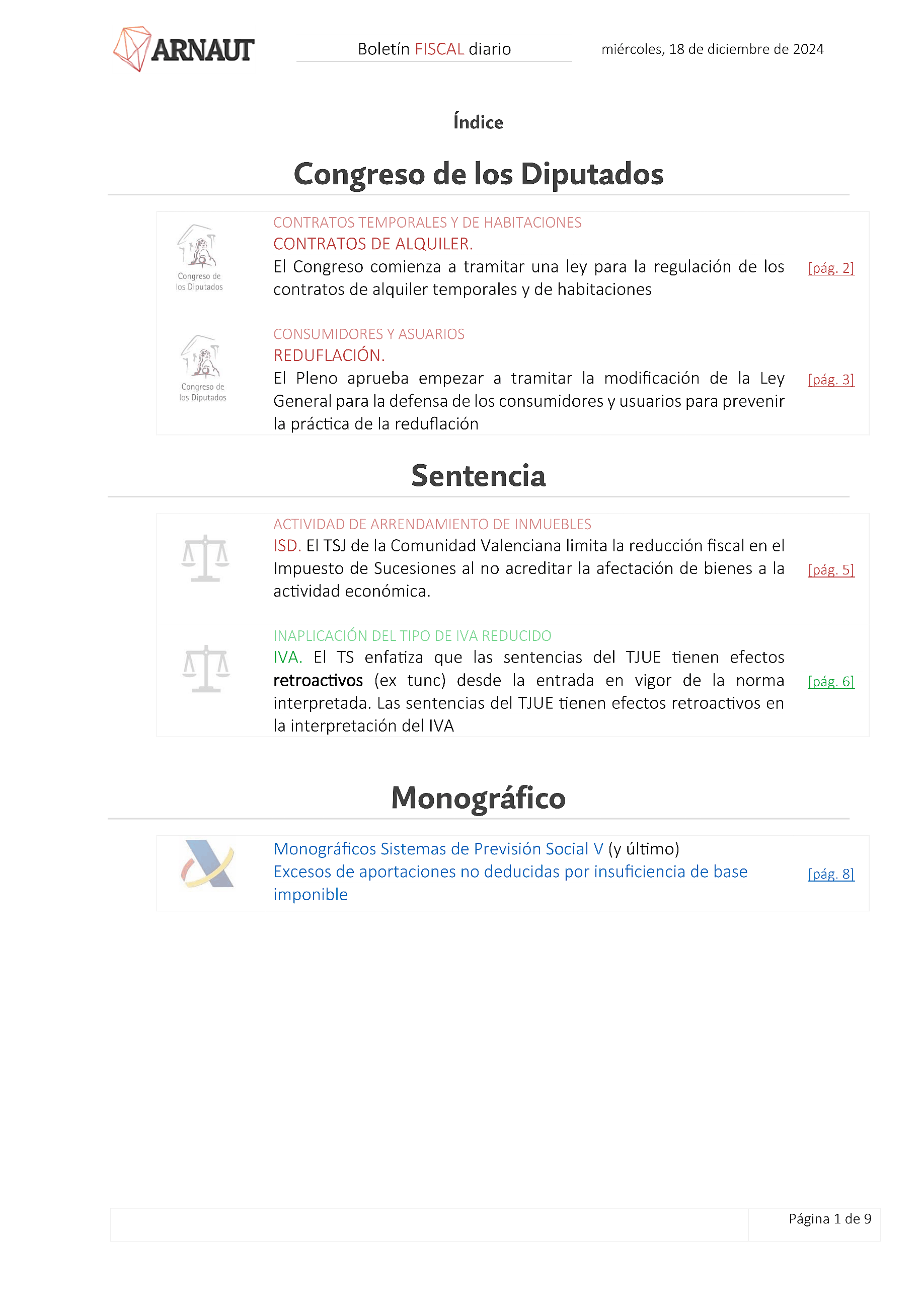 Boletín fiscal 18/12/2024