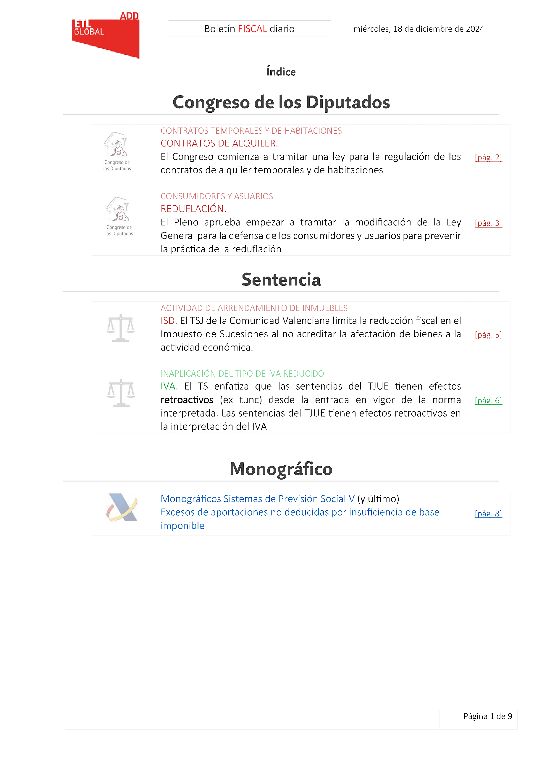 Boletín fiscal 18/12/2024