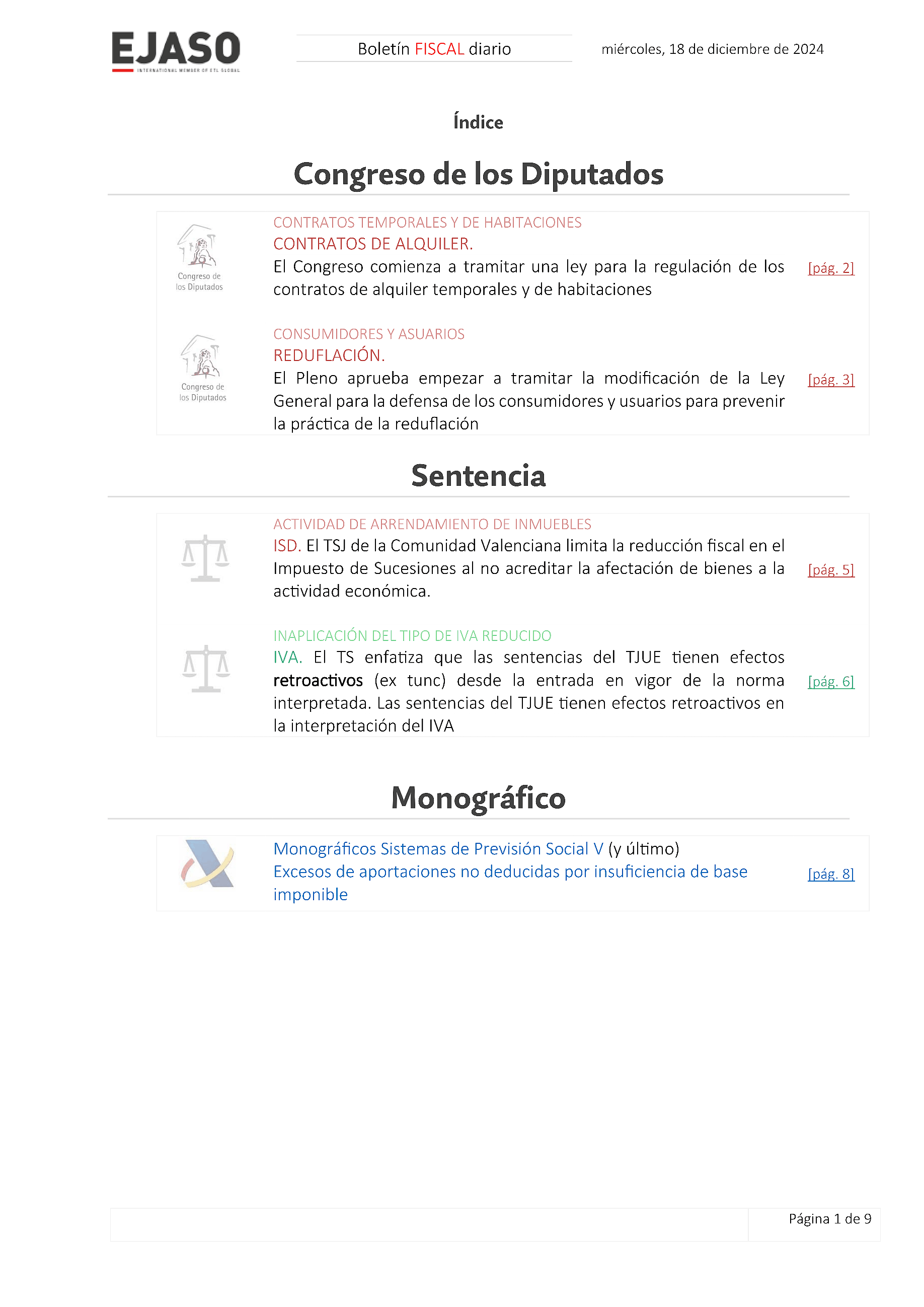 Boletín fiscal 18/12/2024