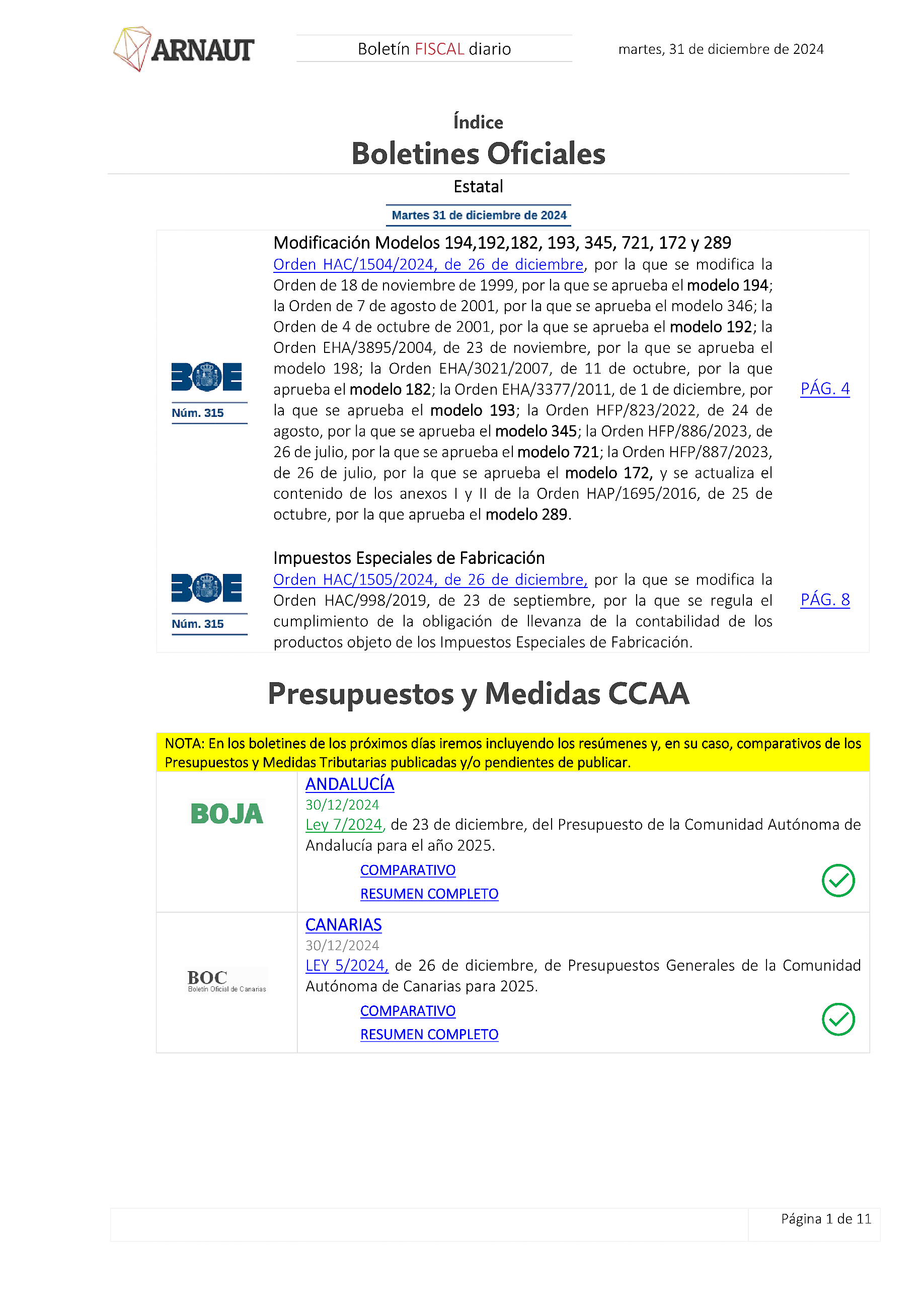Boletín fiscal 31/12/2024