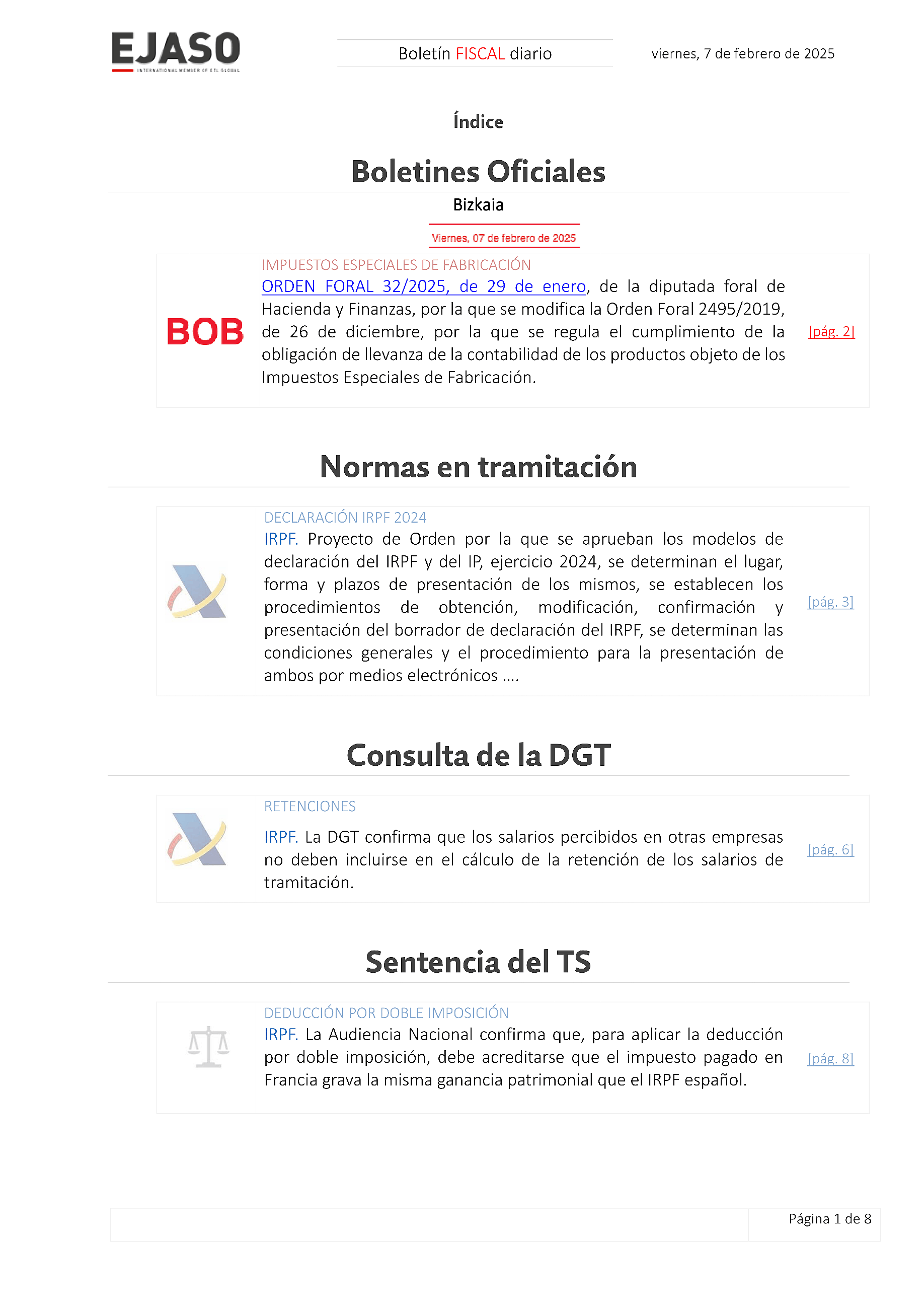 Boletín fiscal 07/02/2025