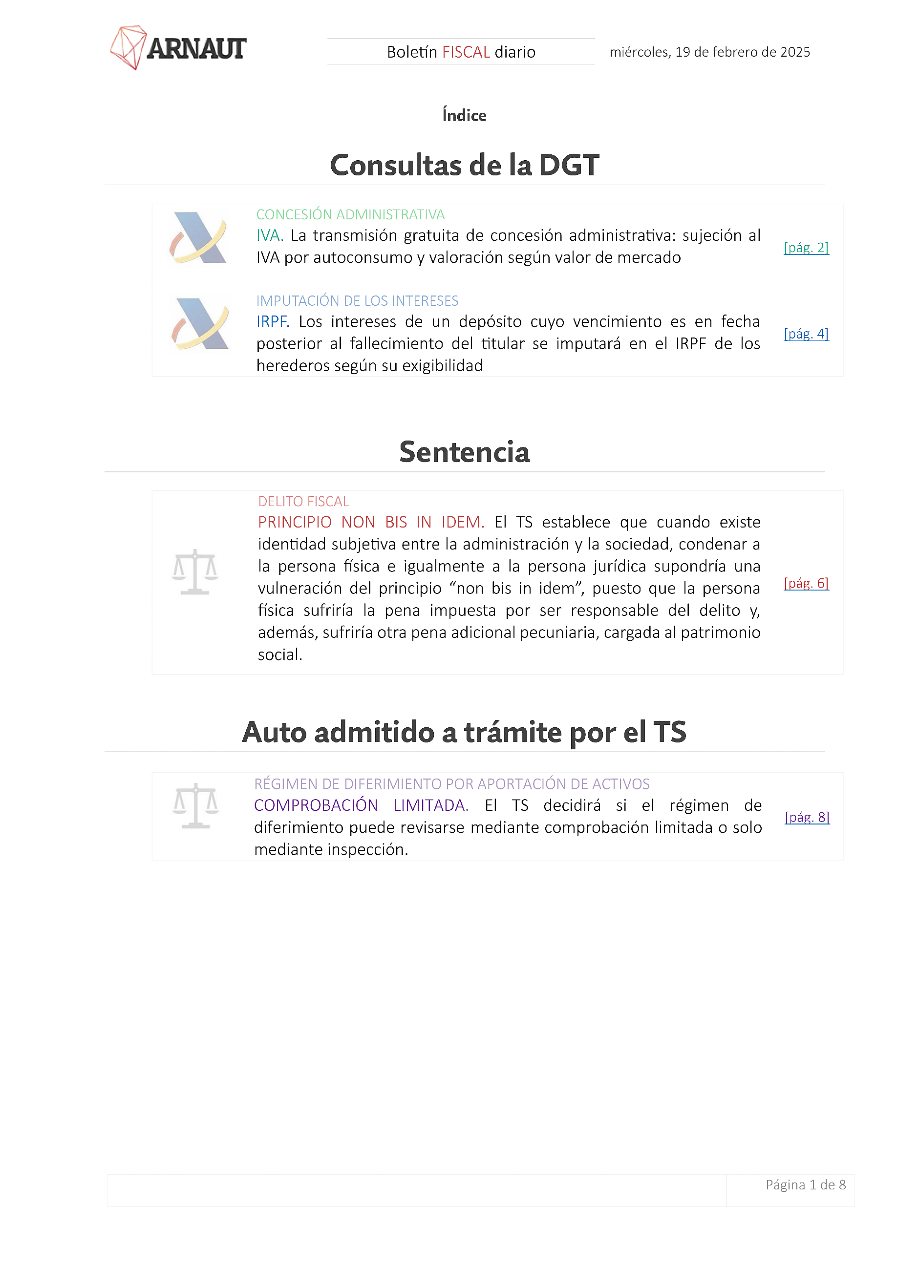 Boletín fiscal 19/02/2025