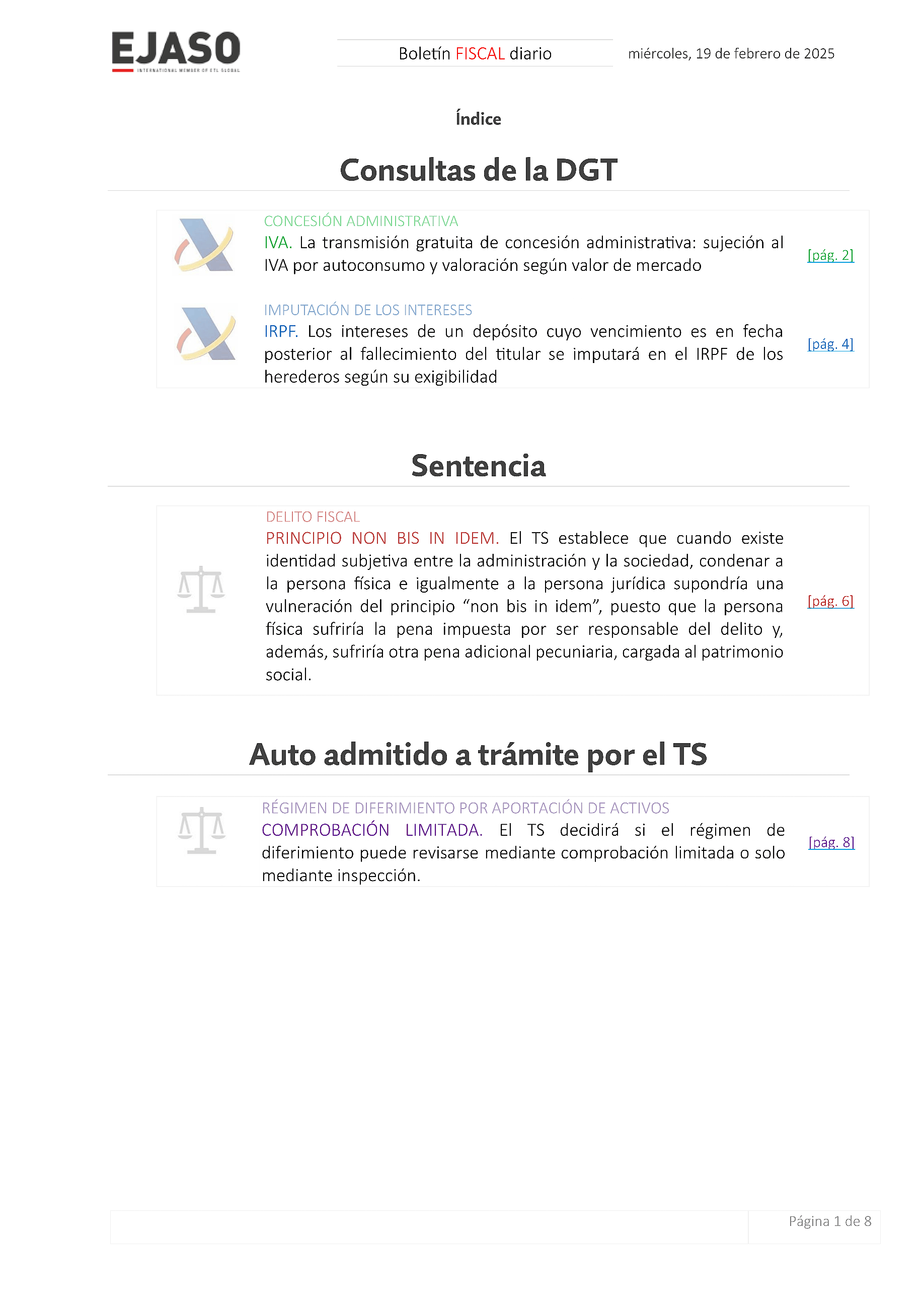 Boletín fiscal 19/02/2025
