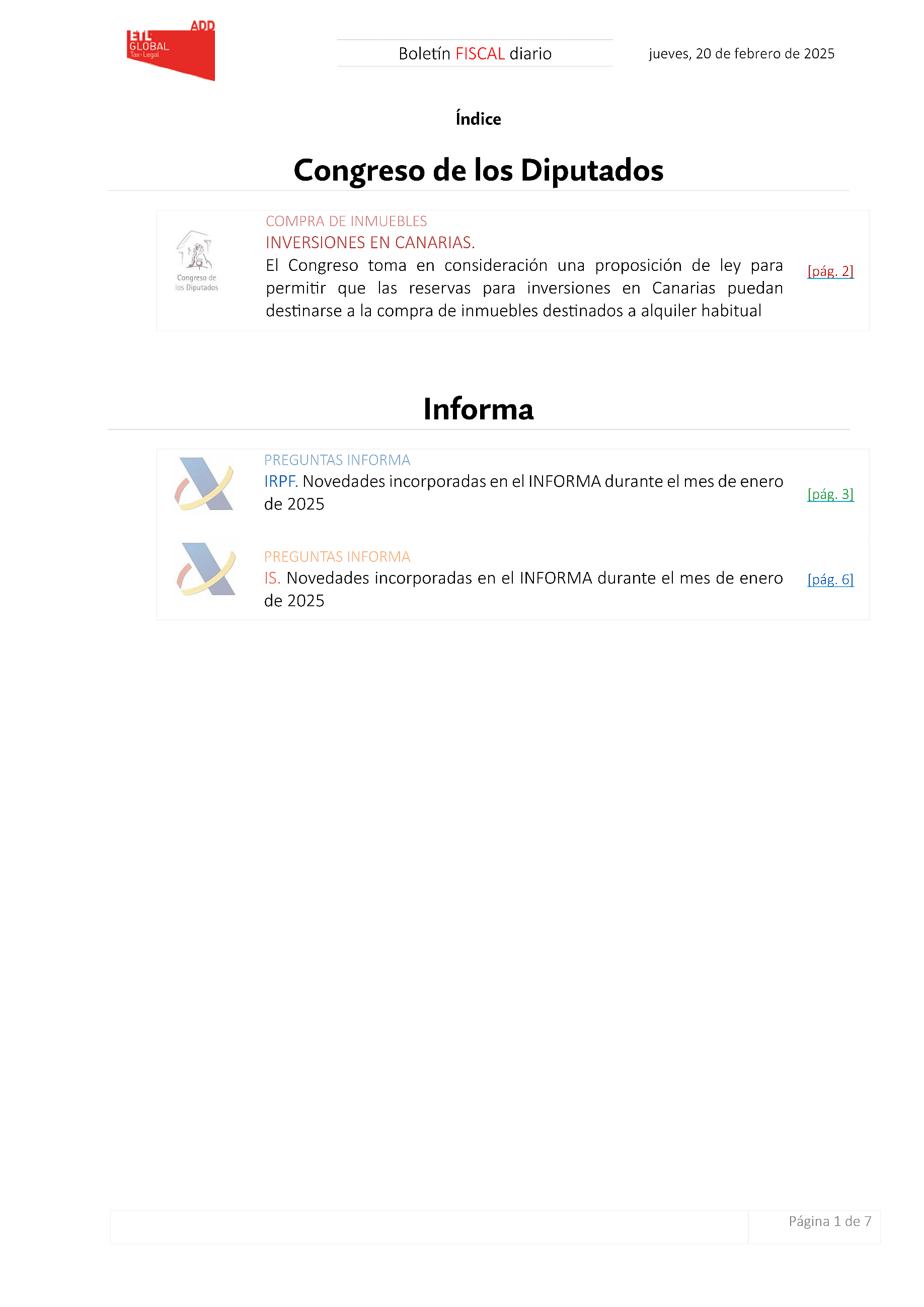Boletín fiscal 20/02/2025