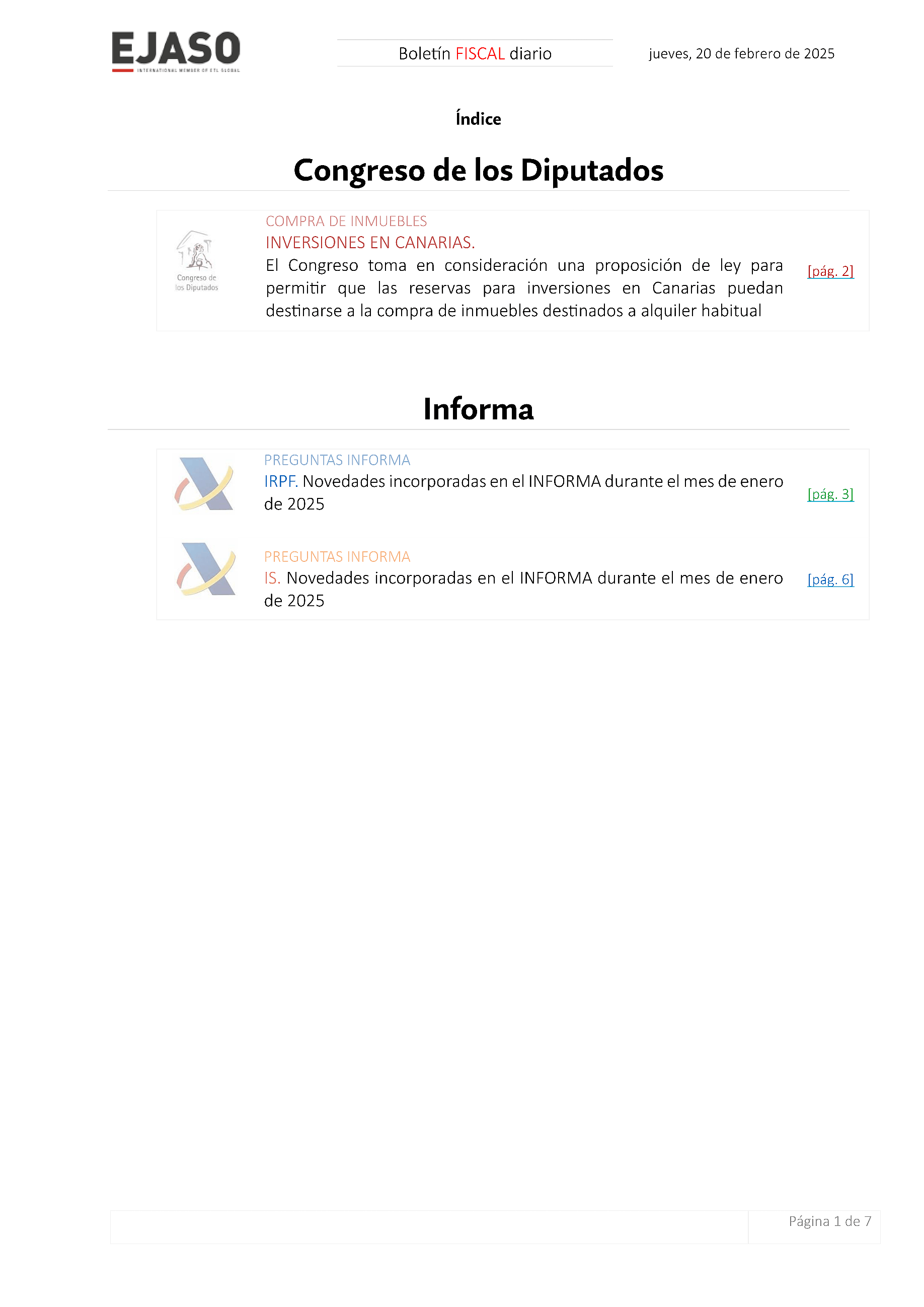 Boletín fiscal 20/02/2025