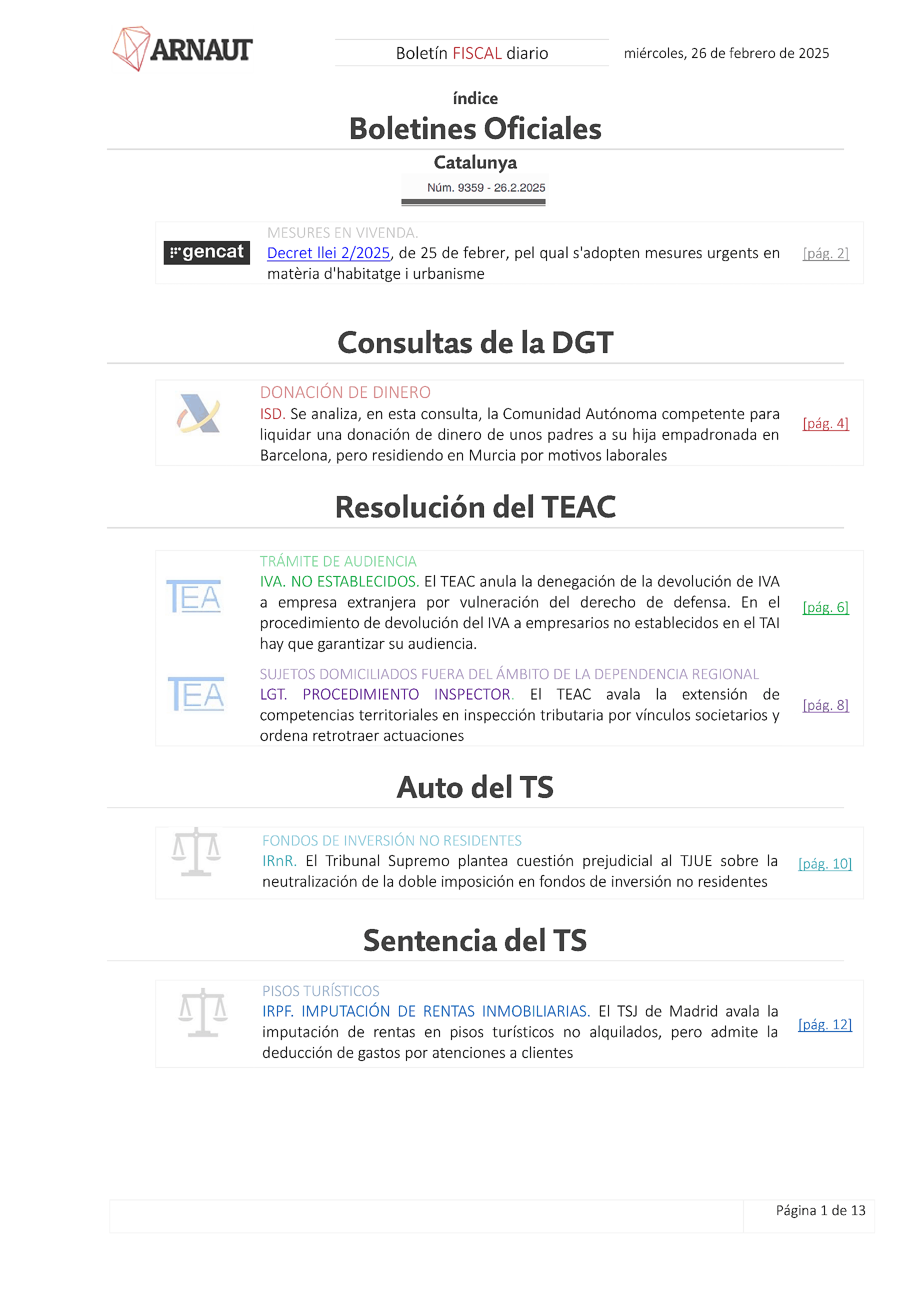 Boletín fiscal 26/02/2025