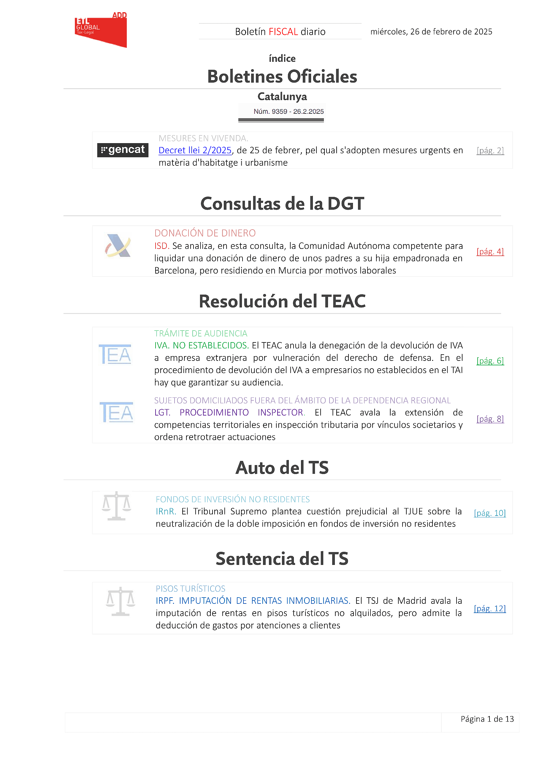 Boletín fiscal 26/02/2025