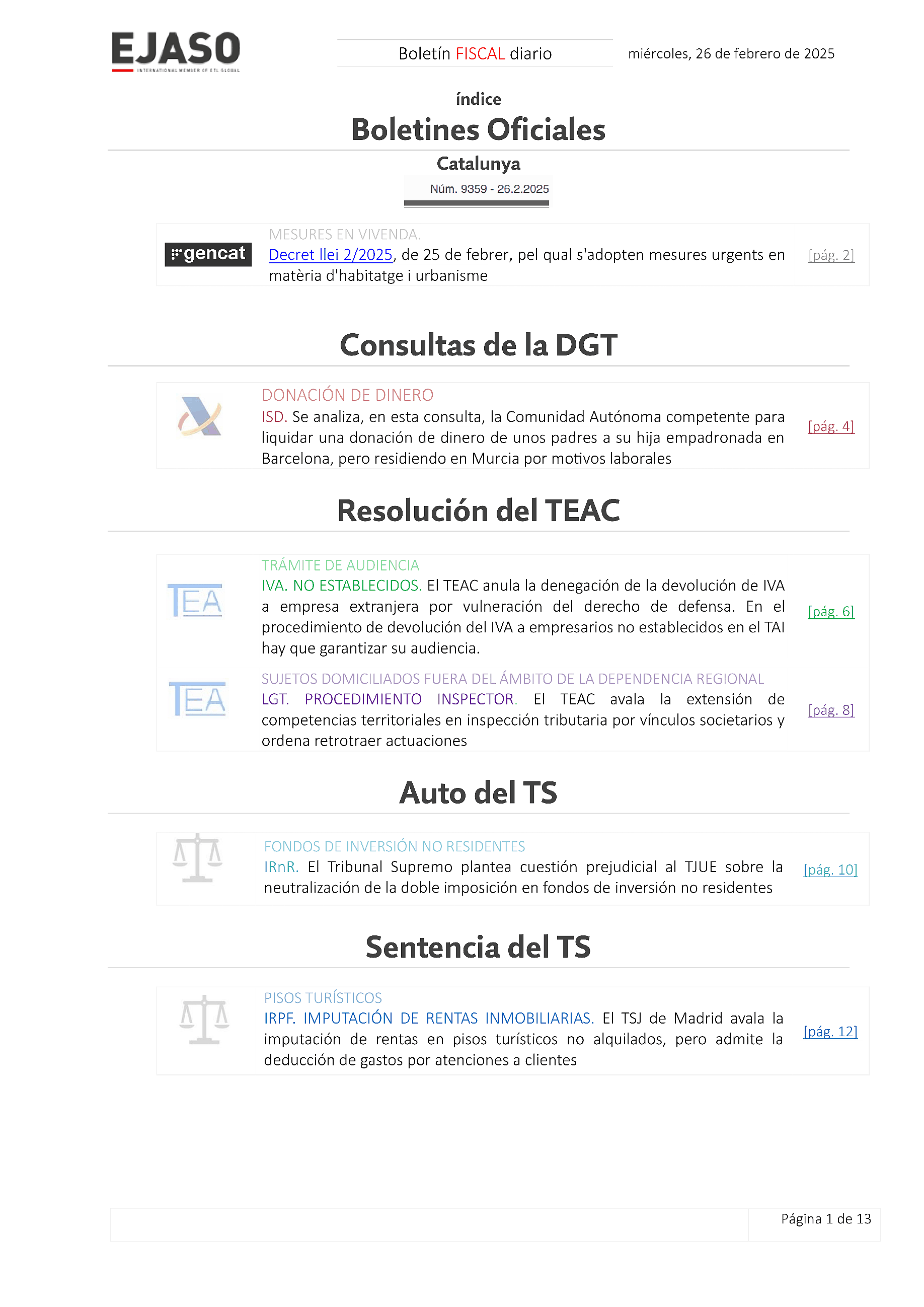 Boletín fiscal 26/02/2025
