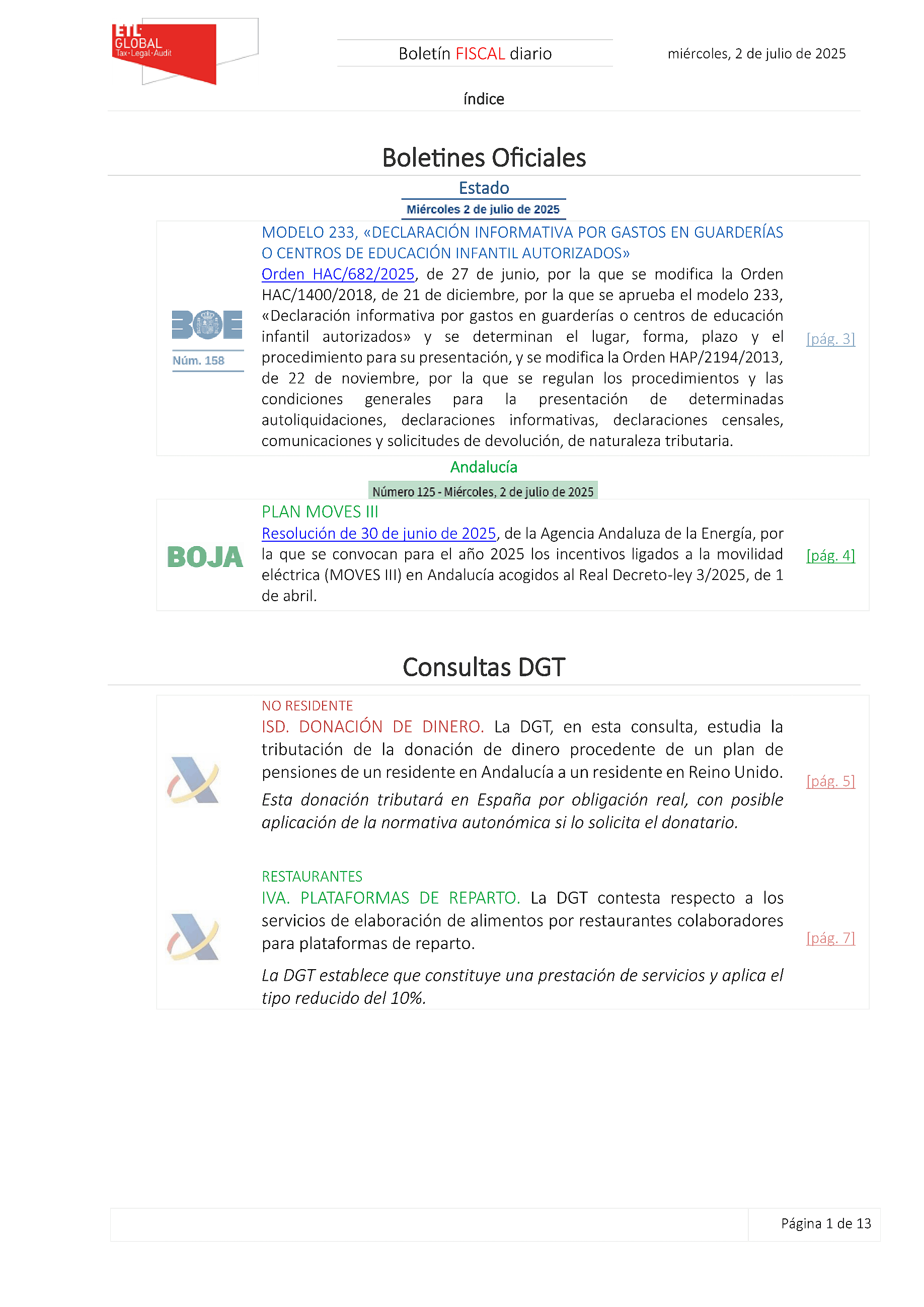 Boletín fiscal 02/07/2025