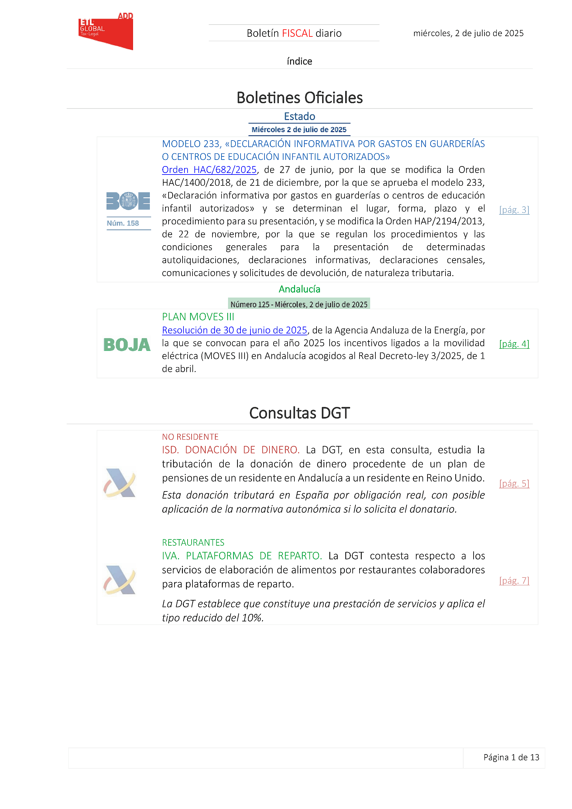Boletín fiscal 02/07/2025