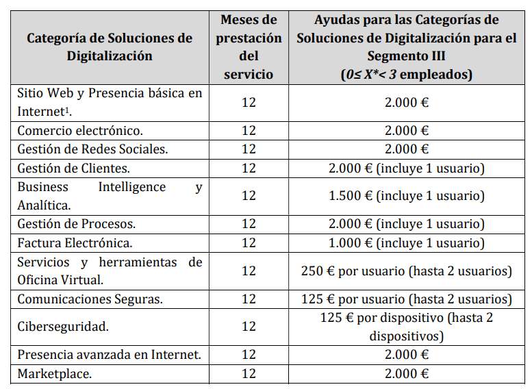 Convocatoria Ayudas Destinadas A La Digitalización De Empresas Del ...